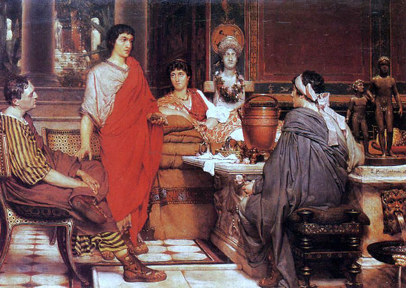  Sir Lawrence Alma-Tadema Catullus at Lesbia's - Art Print