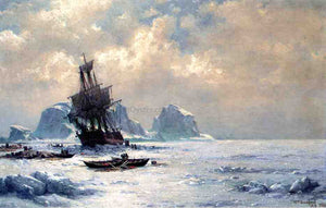  William Bradford Caught in the Ice - Art Print