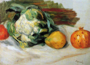  Pierre Auguste Renoir Cauliflower and Pomegranates - Art Print