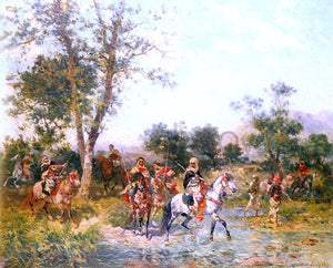  Georges Washington Cavaliers Arabes A L'Abreuvoir - Art Print