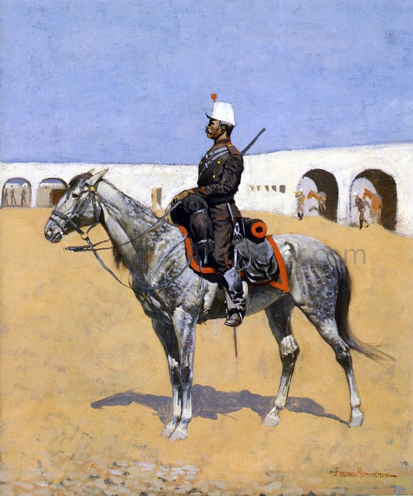  Frederic Remington Cavalryman of the Line, Mexico - Art Print