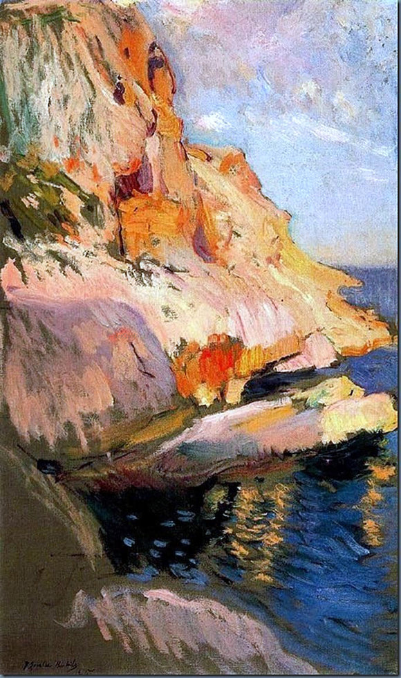  Joaquin Sorolla Y Bastida Cave at San Antonio, Javea - Art Print