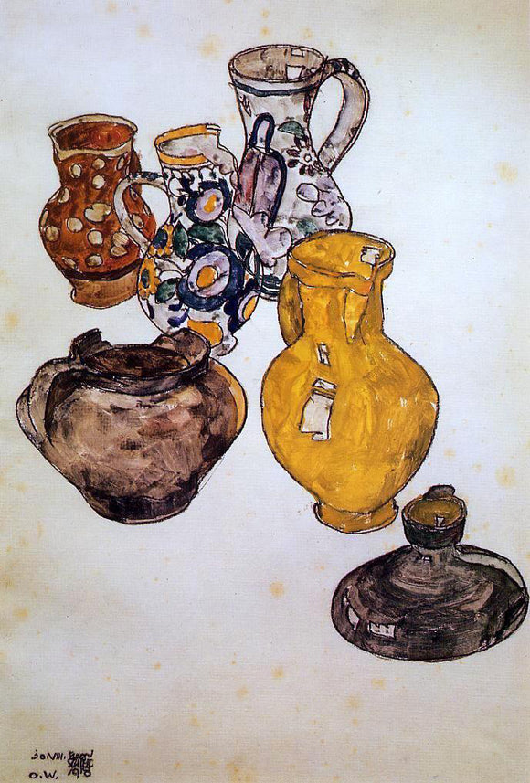  Egon Schiele Ceramics - Art Print