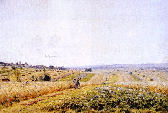  Jean Ferdinand Monchablon Champs Savaine A Crignon Court (Oatfields) - Art Print