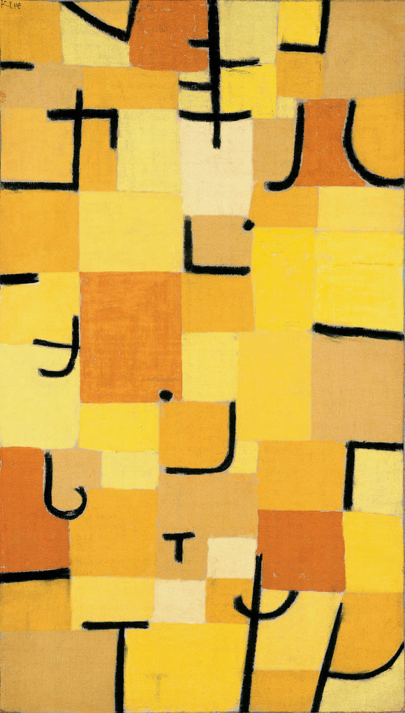  Paul Klee Characters in Yellow - Art Print