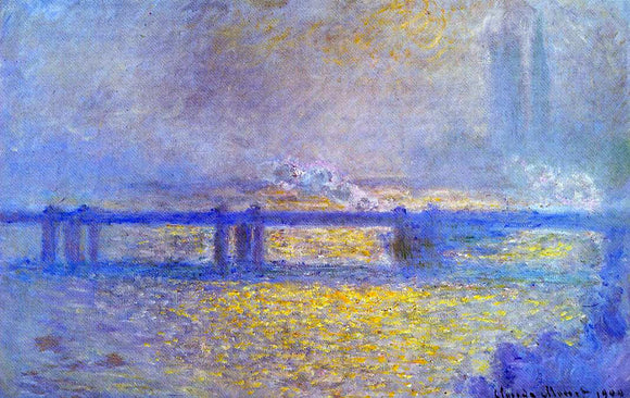  Claude Oscar Monet Charing Cross Bridge, Overcast Weather - Art Print