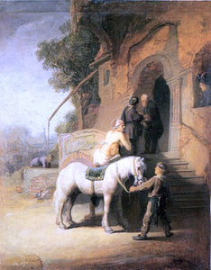  Rembrandt Van Rijn A Charitable Samaritan (also known as The Good Samaritan) - Art Print