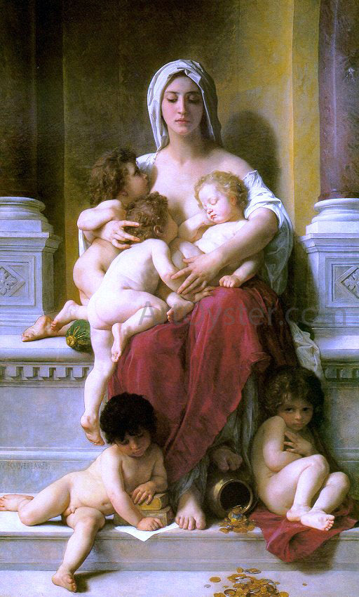  William Adolphe Bouguereau Charity - Art Print