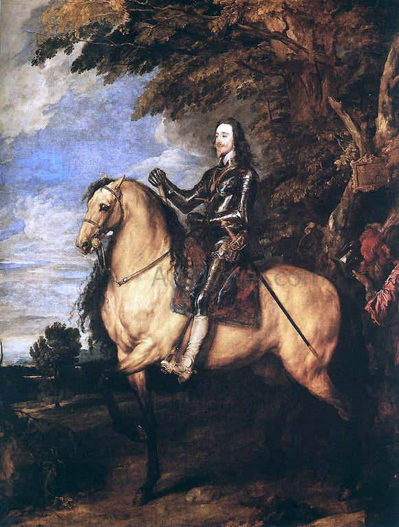  Sir Antony Van Dyck Charles I on Horseback - Art Print