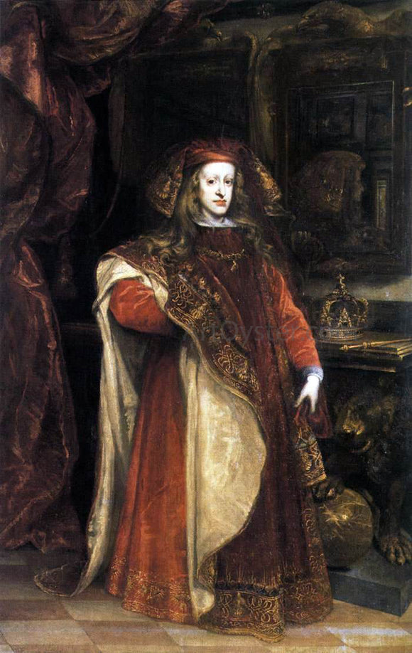  Juan Carreno De Miranda Charles II as Grandmaster of the Golden Fleece - Art Print