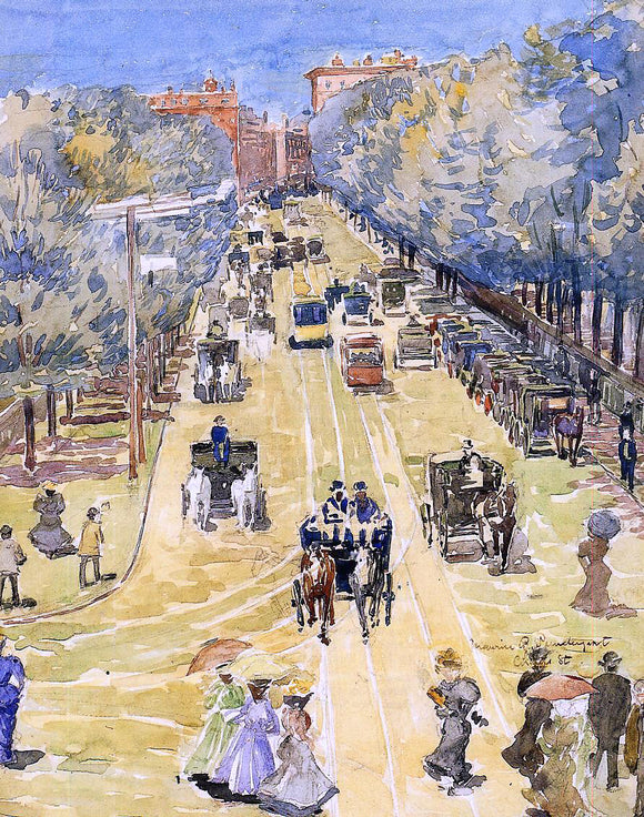  Maurice Prendergast Charles Street, Boston - Art Print