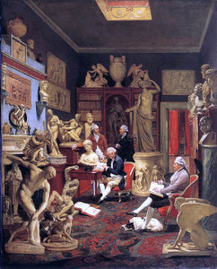  Johann Zoffany Charles Towneley in his Sculpture Gallery - Art Print