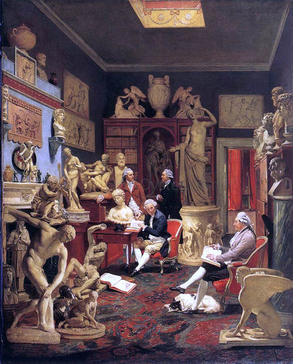  Johann Zoffany Charles Towneley in his Sculpture Gallery - Art Print