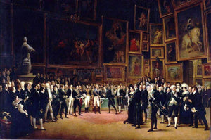  Francois-Joseph Heim Charles V Distributing Awards to the Artists at the Close of the Salon of 1824 - Art Print