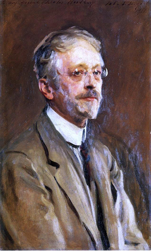  John Singer Sargent Charles Woodbury - Art Print