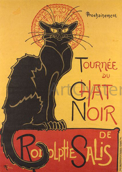  Theophile Alexandre Steinlen Chat Noir - Art Print