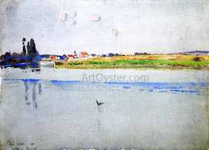  Frederick Childe Hassam Chatou near Bougival - Art Print