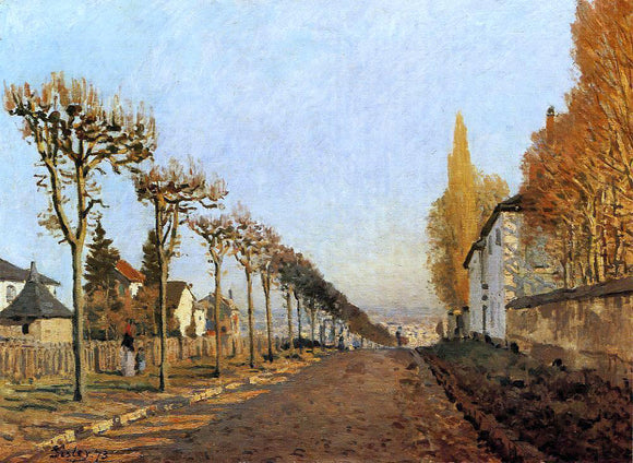  Alfred Sisley Chemin de la Machine, Louveciennes (also known as Rue de la Machine, Louveciennes) - Art Print
