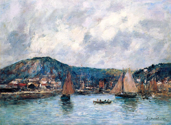  Eugene-Louis Boudin Cherbourg, the Port - Art Print