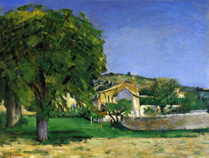  Paul Cezanne Chestnut Trees and Farmstead of Jas de Bouffin - Art Print