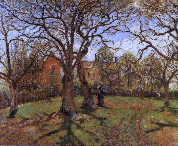  Camille Pissarro Chestnut Trees, Louveciennes, Spring - Art Print