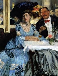  William James Glackens Chez Mouquin - Art Print