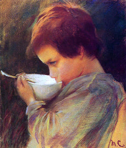  Mary Cassatt Child Drinking Milk - Art Print