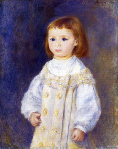  Pierre Auguste Renoir Child in a White Dress (also known as Lucie Berard) - Art Print