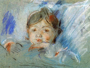  Berthe Morisot Child in Bed - Art Print