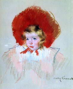  Mary Cassatt Child with Red Hat - Art Print