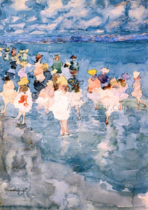  Maurice Prendergast Children at the Beach - Art Print