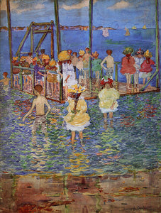  Maurice Prendergast Children on a Raft - Art Print