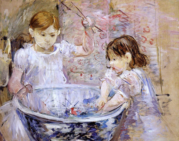  Berthe Morisot Children with a Bowl - Art Print