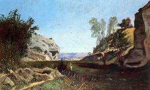  Paul-Camille Guigou Chinchin Valley at Ile-sur-Sorgue, Vacluse - Art Print