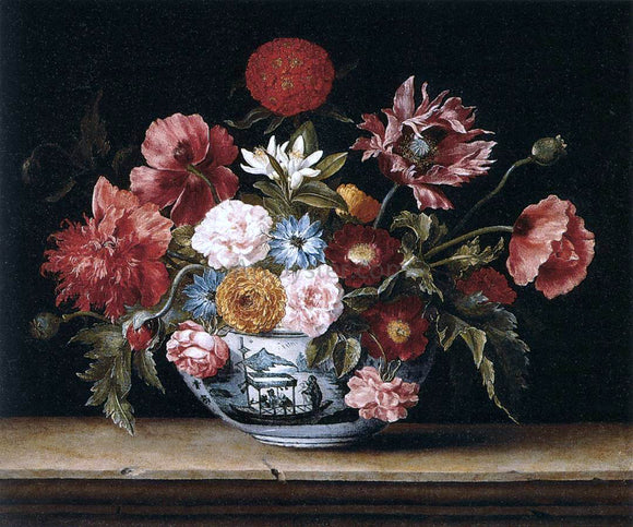  Jacques Linard Chinese Bowl with Flowers - Art Print