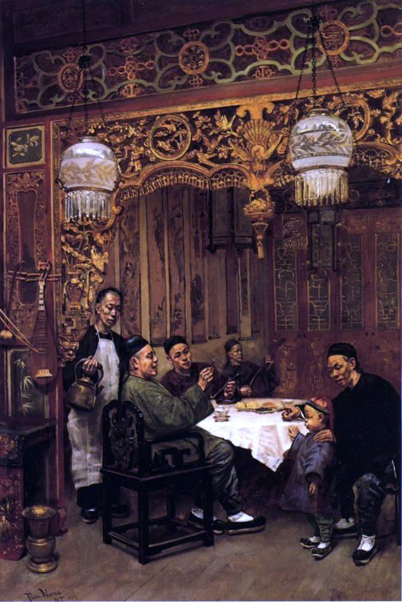  Theodore Wores Chinese Restaurant - Art Print