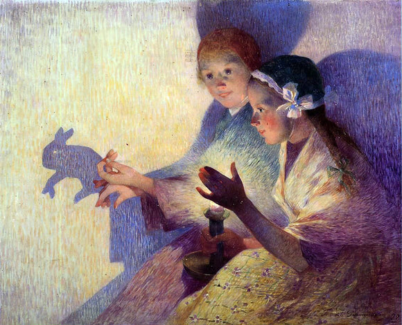  Ferdinand Du Puigaudeau Chinese Shadows, the Rabbit - Art Print