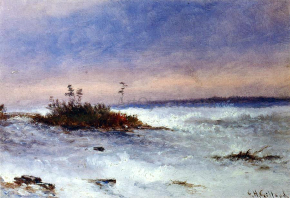  Charles Henry Gifford Choppy Water, Possibly Niagara, New York - Art Print