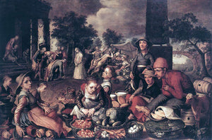  Pieter Aertsen Christ and the Adulteress - Art Print