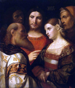  Palma Vecchio Christ and the Woman Taken in Adultery - Art Print