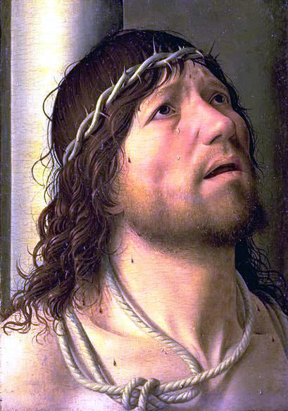  Antonello Da Messina Christ at the Column (detail) - Art Print