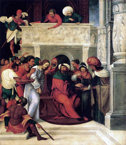  Ludovico Mazzolino Christ before Pilate - Art Print