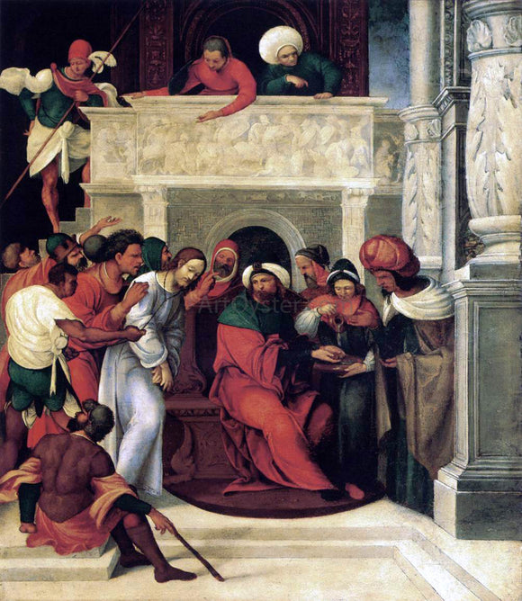  Ludovico Mazzolino Christ before Pilate - Art Print