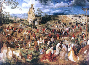  The Elder Pieter Bruegel Christ Carrying the Cross - Art Print
