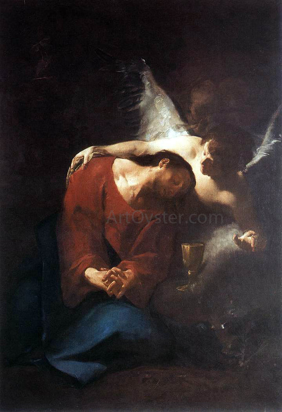  Paul Troger Christ Comforted by an Angel - Art Print