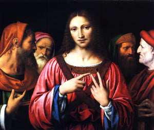  Bernardino Luini Christ Disputing with the Doctors - Art Print