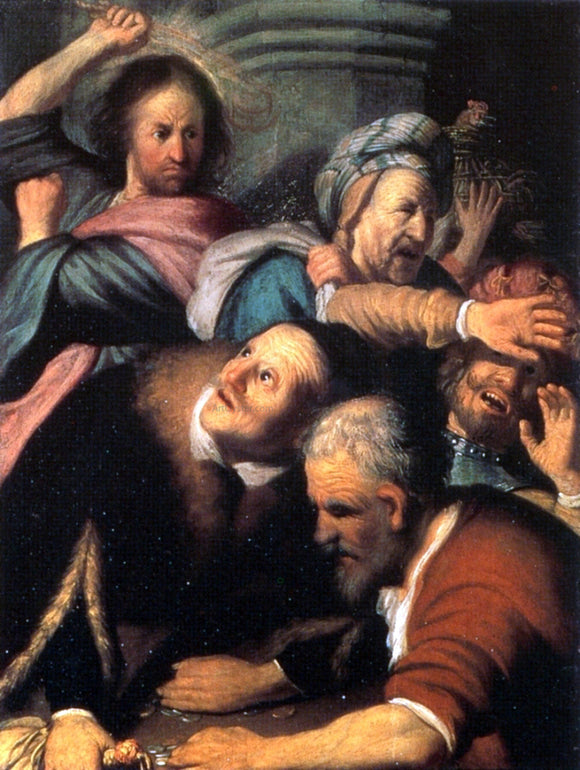  Rembrandt Van Rijn Christ Driving The Money Changers from the Temple - Art Print
