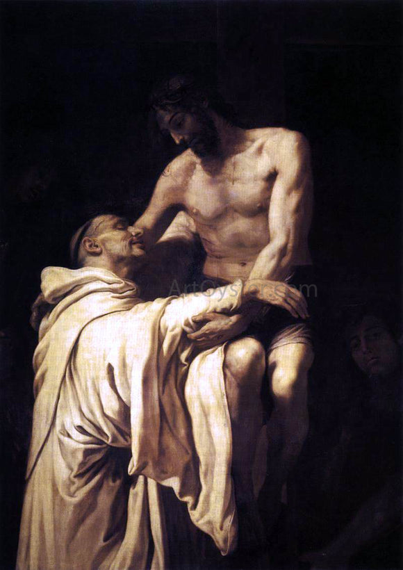  Francisco Ribalta Christ Embracing St Bernard - Art Print