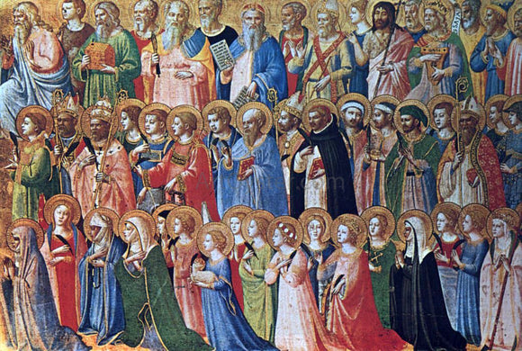  Fra Angelico Christ Glorified in the Court of Heaven - Art Print