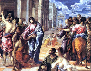  El Greco Christ Healing the Blind - Art Print